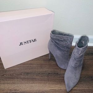 Grey Just Fab Booties